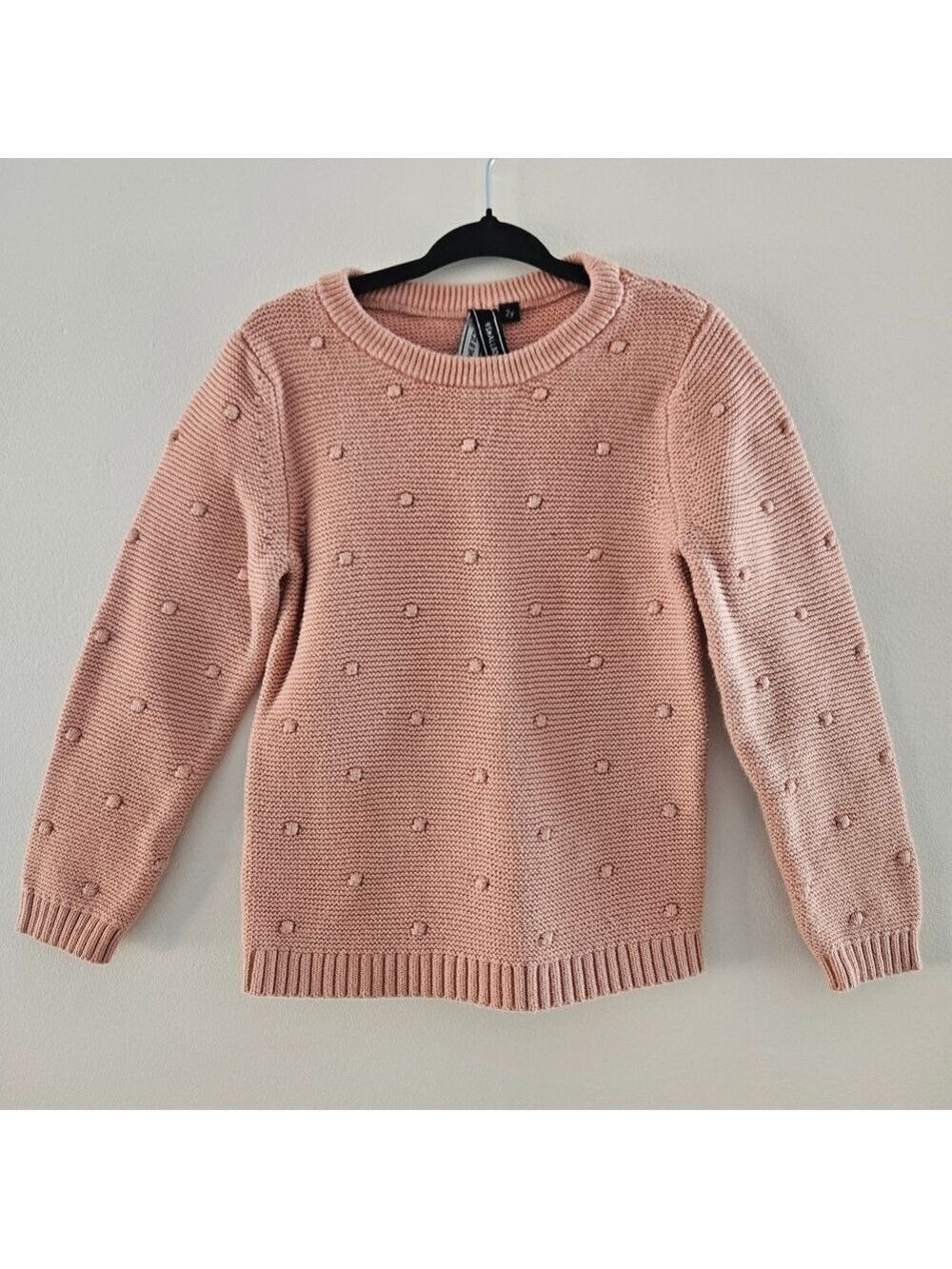 5/$25 Toddler Girls Pink Knit Pom Pom Sweater Size 2Y Small Bone & Scot
